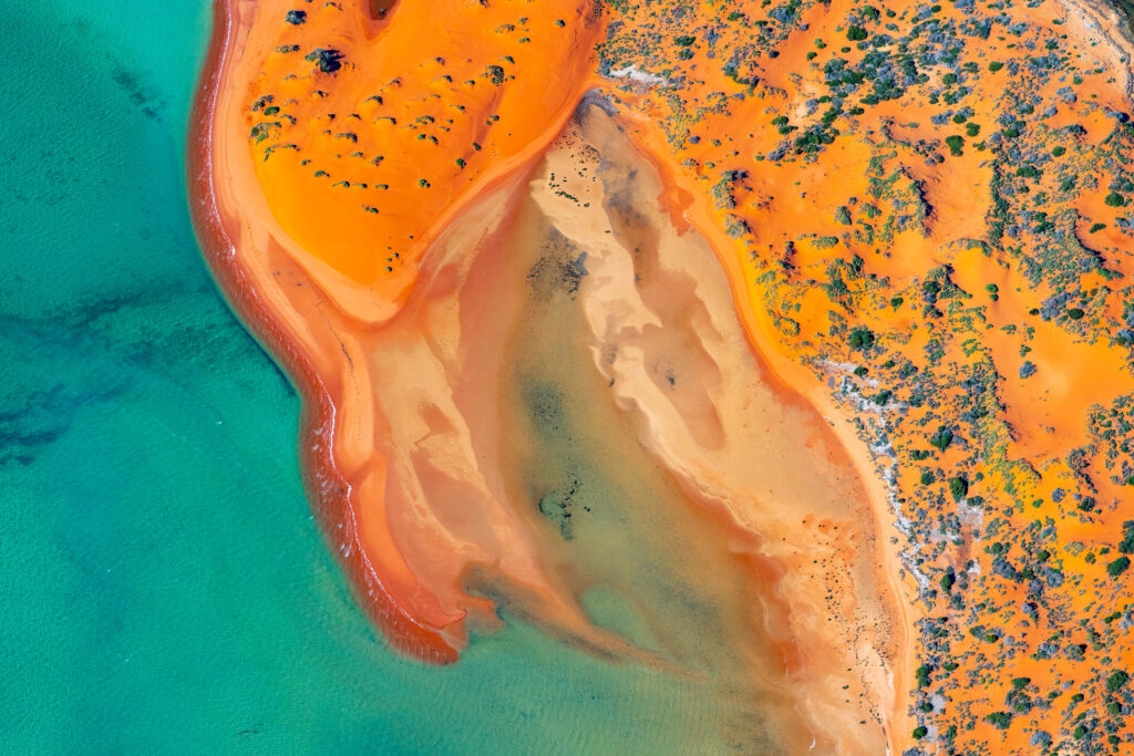 Sediment gradually moving through alluvial plains